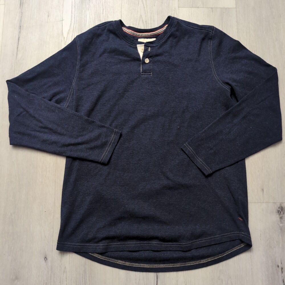 The Normal Brand Henley Men's Large Puremeso Two Button Long Sleeve